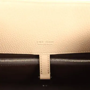 The Row The Row Margaux Shoulder 12 Bag Dark Taupe Calfskin Silver Hardware | Thumbnail 11 The Row The Row Margaux Shoulder 12 Bag Dark Taupe Calfskin Silver Hardware | Thumbnail 11