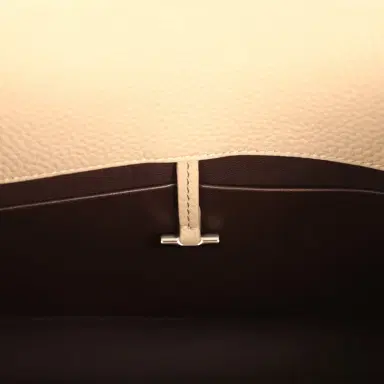 The Row The Row Margaux Shoulder 12 Bag Dark Taupe Calfskin Silver Hardware | Thumbnail 12 The Row The Row Margaux Shoulder 12 Bag Dark Taupe Calfskin Silver Hardware | Thumbnail 12