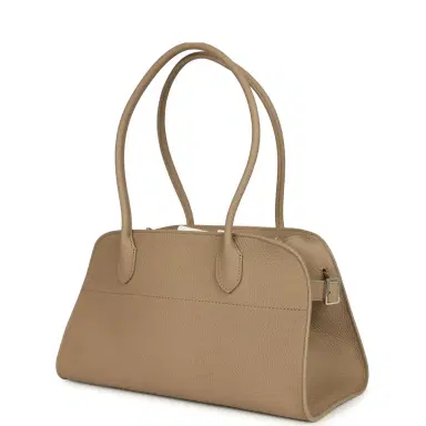 The Row The Row Margaux Shoulder 12 Bag Dark Taupe Calfskin Silver Hardware | Thumbnail 5 The Row The Row Margaux Shoulder 12 Bag Dark Taupe Calfskin Silver Hardware | Thumbnail 5