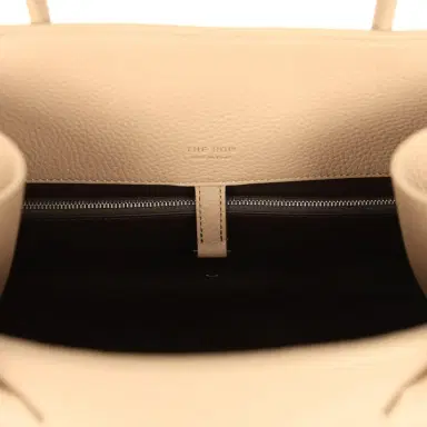 The Row The Row Margaux Shoulder 12 Bag Dark Taupe Calfskin Silver Hardware | Thumbnail 9 The Row The Row Margaux Shoulder 12 Bag Dark Taupe Calfskin Silver Hardware | Thumbnail 9