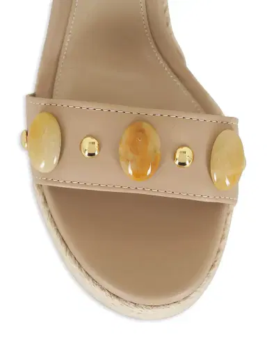 Gianvito Rossi Embellished Espadrille Wedge Sandals | Thumbnail 4 Gianvito Rossi Embellished Espadrille Wedge Sandals | Thumbnail 4
