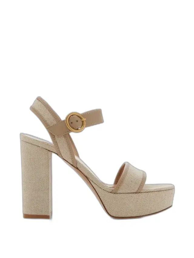Milos Canvas Platform Sandals