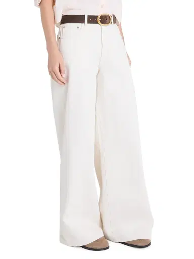 TWP Women's Tiny Dancer Wide-Leg Jeans - Natural - Size 29 | Thumbnail 4 TWP Women's Tiny Dancer Wide-Leg Jeans - Natural - Size 29 | Thumbnail 4