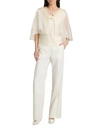 Carolyn Rowan Collection Women's Satin Short Cape | Thumbnail 2 Carolyn Rowan Collection Women's Satin Short Cape | Thumbnail 2