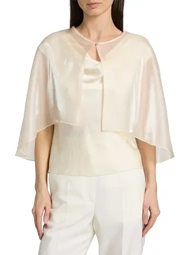 Carolyn Rowan Collection Women's Satin Short Cape | Thumbnail 3 Carolyn Rowan Collection Women's Satin Short Cape | Thumbnail 3