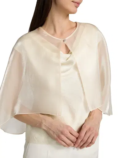 Carolyn Rowan Collection Women's Satin Short Cape | Thumbnail 6 Carolyn Rowan Collection Women's Satin Short Cape | Thumbnail 6