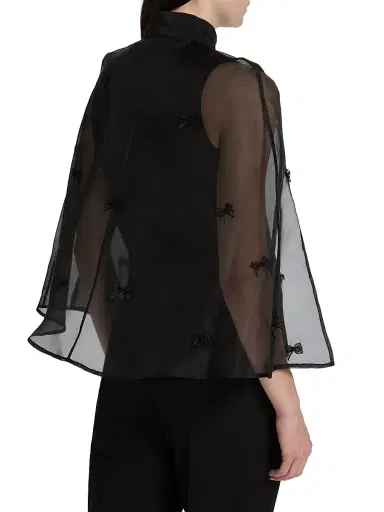 Carolyn Rowan Collection Women's Silk Organza Cape | Thumbnail 5