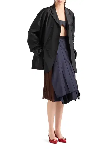 Prada Women's Faille Patchwork Skirt | Thumbnail 5 Prada Women's Faille Patchwork Skirt | Thumbnail 5