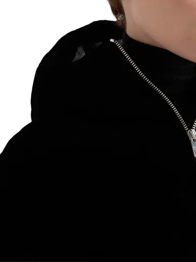 Prada Women's Velvet Down Jacket - Black - Size 10 | Thumbnail 6 Prada Women's Velvet Down Jacket - Black - Size 10 | Thumbnail 6