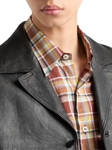 Prada Men's Nappa Leather Jacket | Thumbnail 5 Prada Men's Nappa Leather Jacket | Thumbnail 5