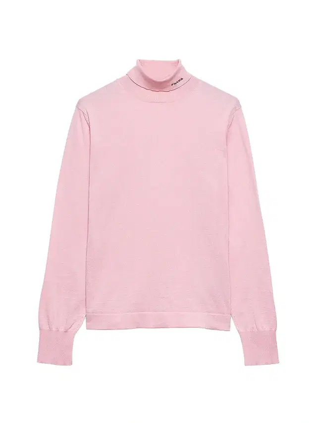 Men's Cotton Turtleneck Sweater - Pink
