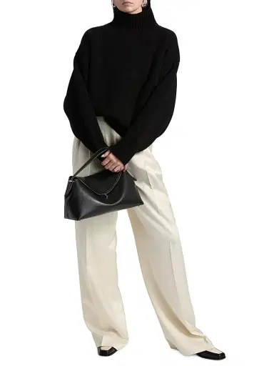 RÓHE Women's Sculptural Compact Wool Turtleneck | Thumbnail 2 RÓHE Women's Sculptural Compact Wool Turtleneck | Thumbnail 2