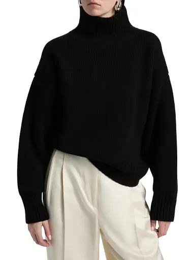 RÓHE Women's Sculptural Compact Wool Turtleneck | Thumbnail 3 RÓHE Women's Sculptural Compact Wool Turtleneck | Thumbnail 3