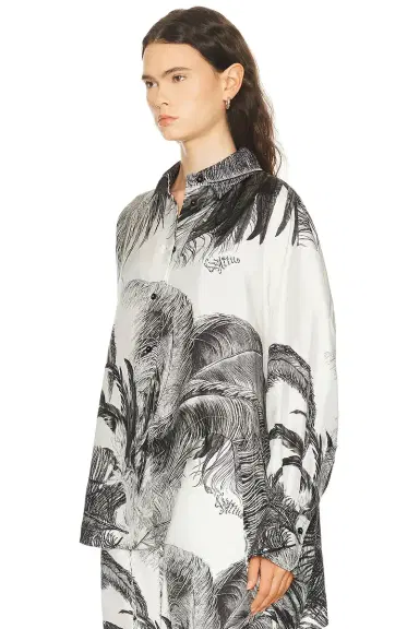 THE ATTICO Feather Print Shirt | Thumbnail 4