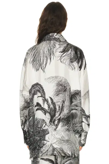 THE ATTICO Feather Print Shirt | Thumbnail 5