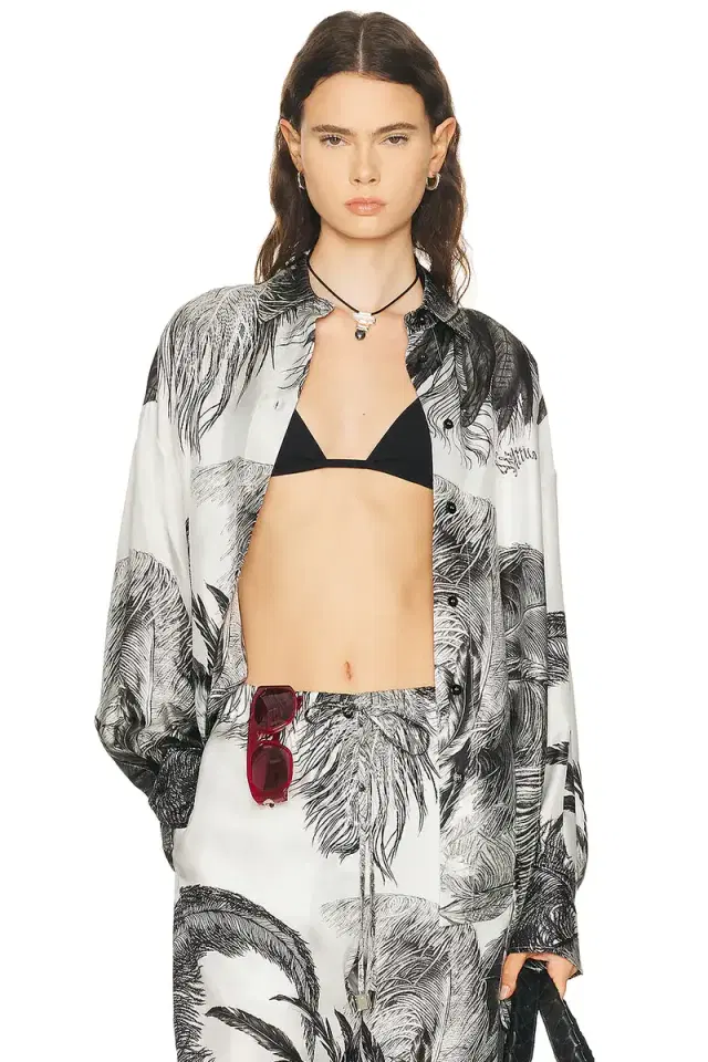 Feather Print Shirt