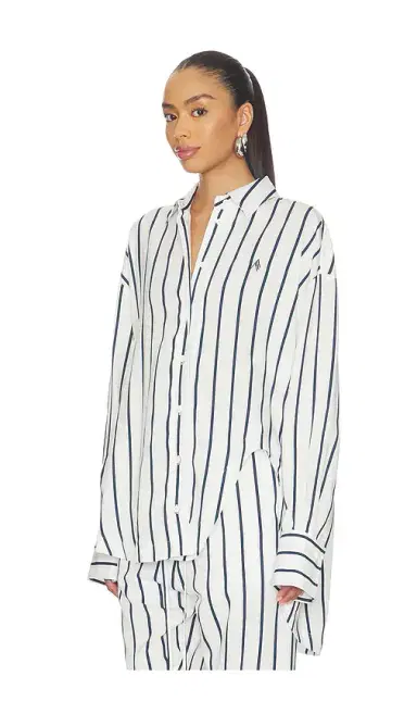 The Attico Striped Button Down Shirt | Thumbnail 2