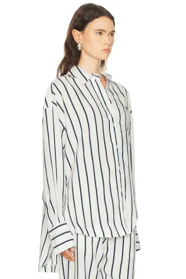The Attico Striped Button Down Shirt | Thumbnail 4