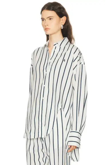 The Attico Striped Button Down Shirt | Thumbnail 5
