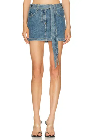 The Attico Denim Mini Skirt | Thumbnail 4