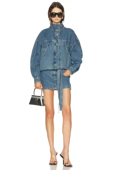 The Attico Denim Mini Skirt | Thumbnail 8