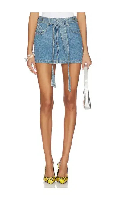 The Attico Denim Mini Skirt | Thumbnail 1