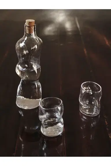 FERM LIVING Dimple Glasses - Set Of 2 | Thumbnail 2