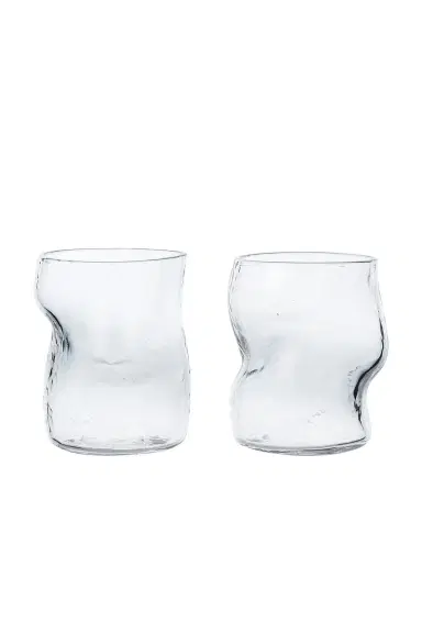 FERM LIVING Dimple Glasses - Set Of 2 | Thumbnail 1