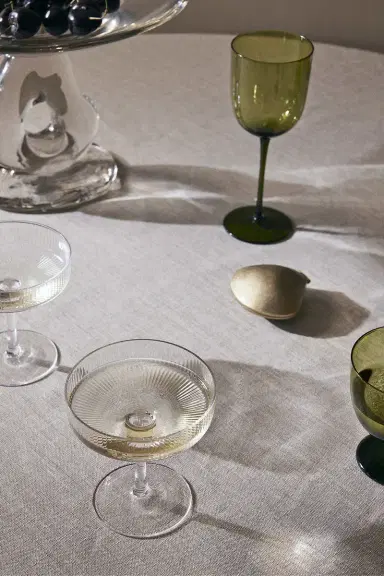 Ferm Living Ripple Champagne Saucers - Set Of 2 | Thumbnail 2 Ferm Living Ripple Champagne Saucers - Set Of 2 | Thumbnail 2