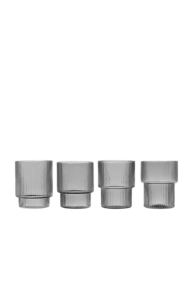 Ferm Living Ripple Glasses - Set Of 4