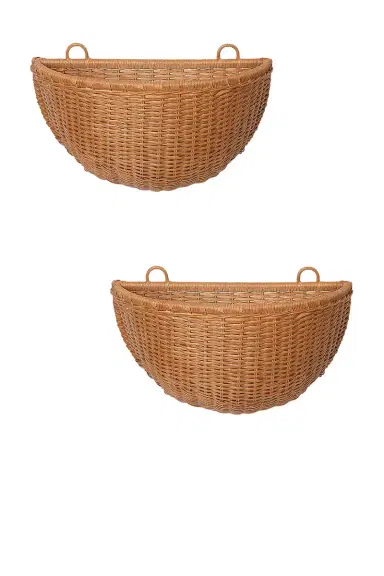 FERM LIVING Braided Wall Pockets - Set Of 2 | Thumbnail 1