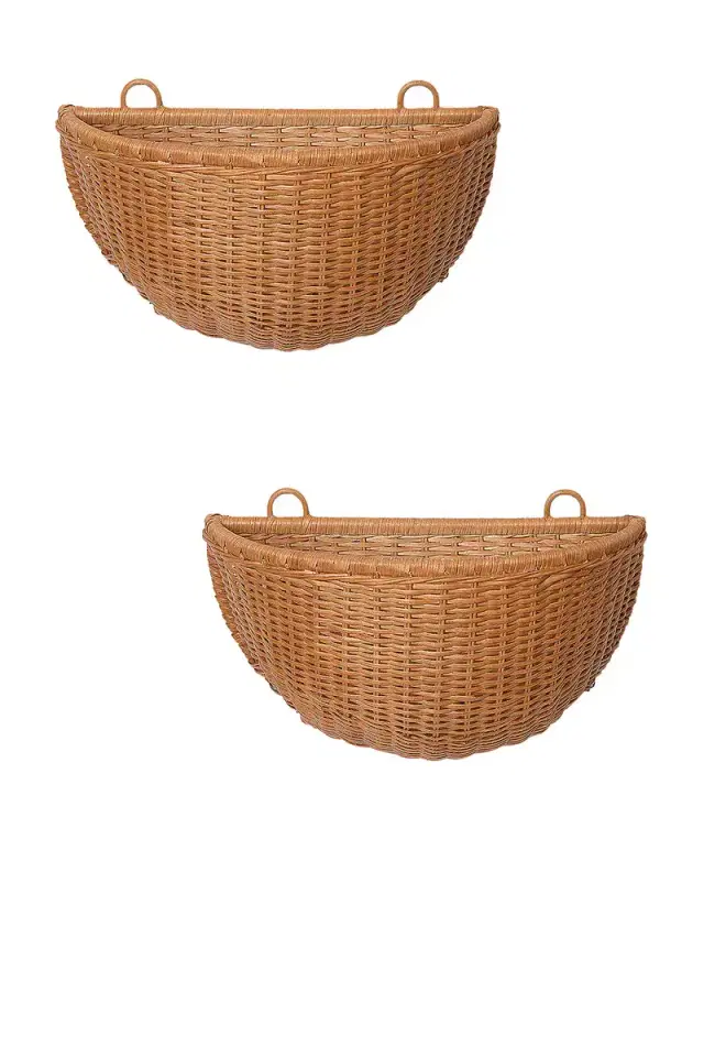 FERM LIVING Braided Wall Pockets - Set Of 2
