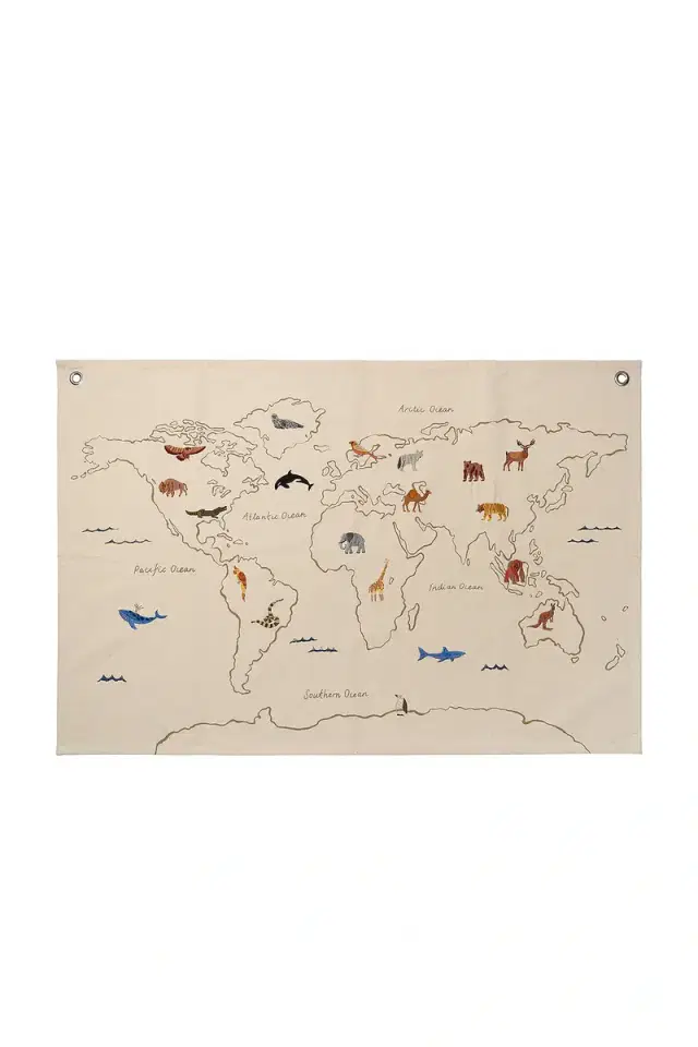 Ferm Living The World Textile Map