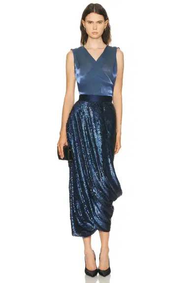 SEV Paillet Draped Skirt | Thumbnail 5