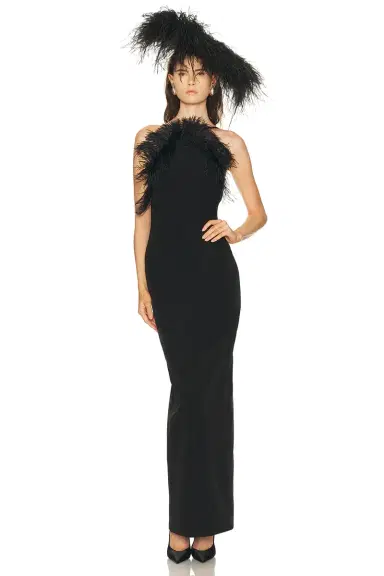 The Attico Feather Gown | Thumbnail 3