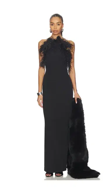 The Attico Feather Gown | Thumbnail 1