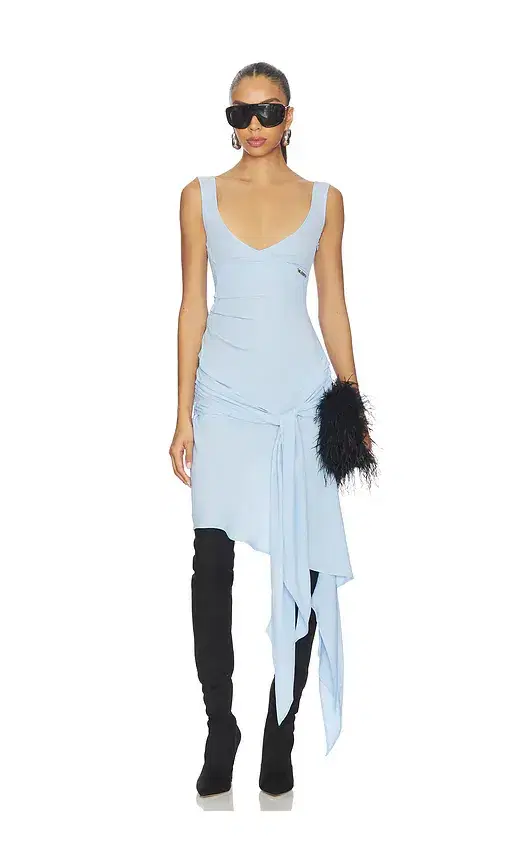 Draped Mini Dress