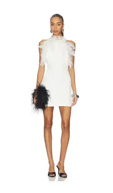 The Attico Mini Feather Dress | Thumbnail 1 The Attico Mini Feather Dress | Thumbnail 1