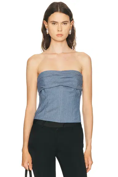 SEV Tailored Drape Corset Top | Thumbnail 1