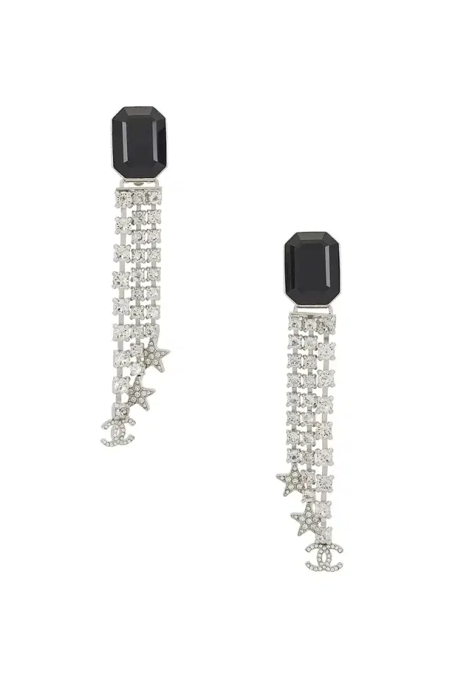 Chanel Rhinestone Earrings
