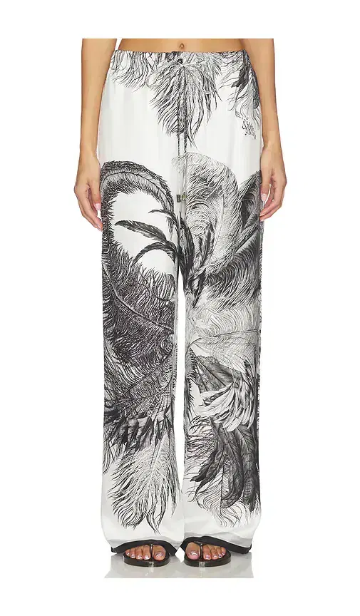 THE ATTICO Feather Print Pant