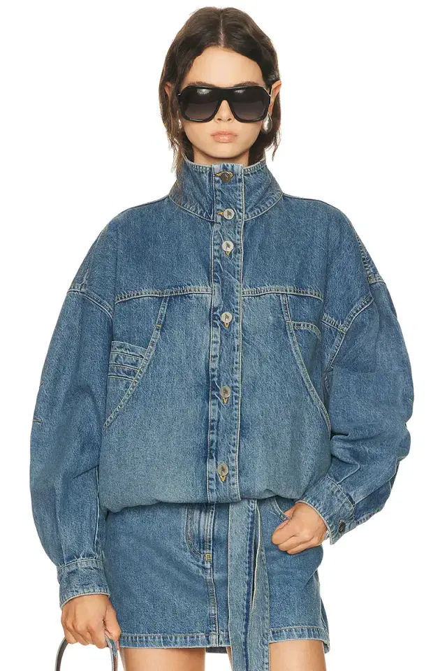 The Attico Denim Bomber Jacket