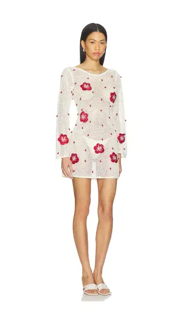 Leslie Amon Treasure Hibiscus Mini Dress | Thumbnail 2 Leslie Amon Treasure Hibiscus Mini Dress | Thumbnail 2
