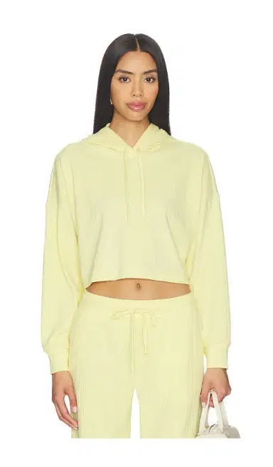 Beyond Yoga Breathe Easy Ribbed Cropped Hoodie | Thumbnail 1 Beyond Yoga Breathe Easy Ribbed Cropped Hoodie | Thumbnail 1