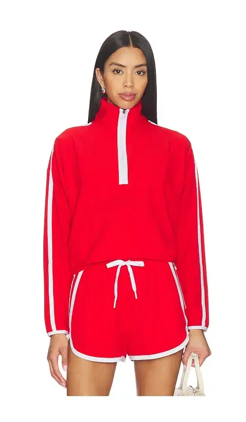 The Course Contrast Half Zip Pullover