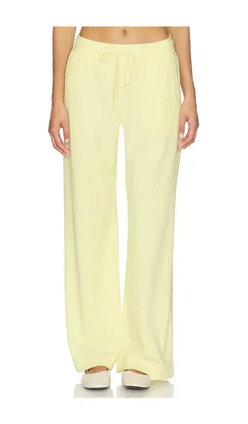 Breathe Easy Ribbed Wide Leg Pant