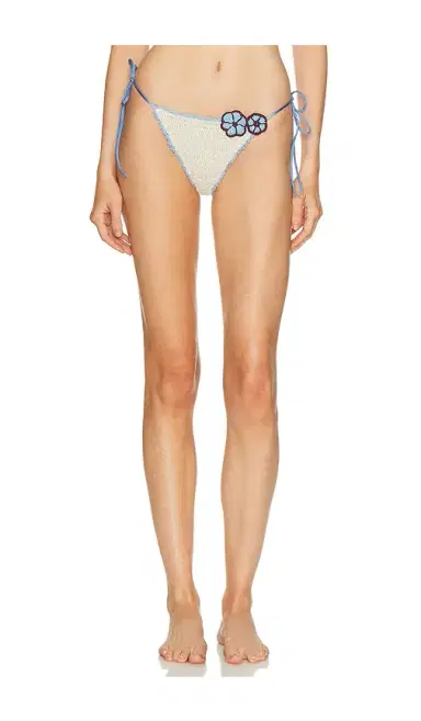 Leslie Amon Ava Hibiscus Crochet Bikini Bottom | Thumbnail 1