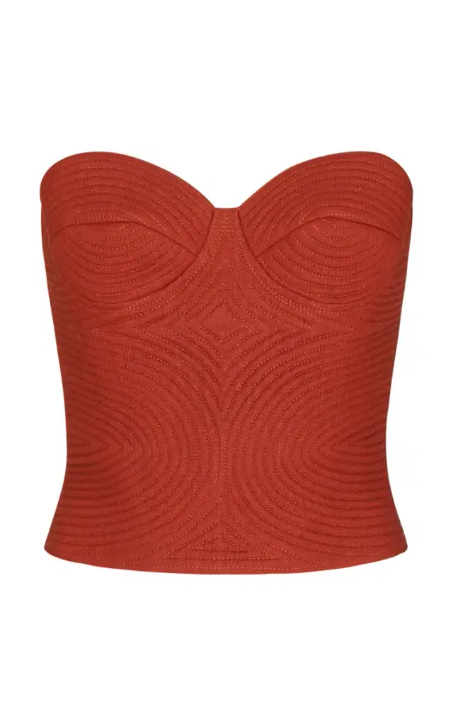 Morenita Embroidered Linen Top