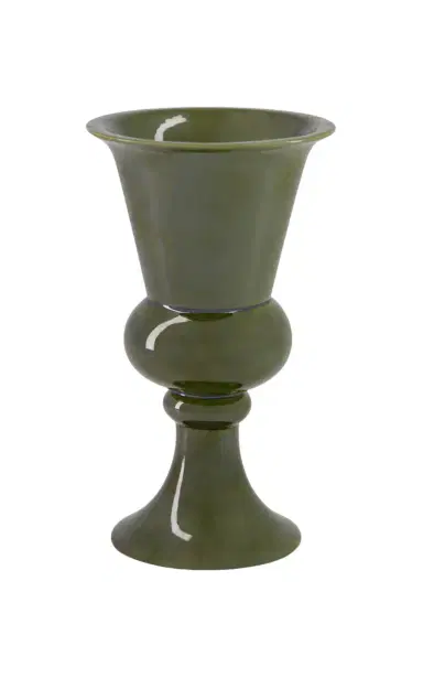 House of Capricorn Florbela Green Ceramic Medium Vase - Green | Thumbnail 1