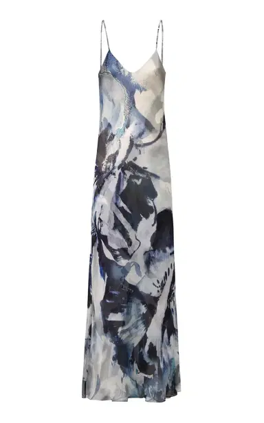 MARIA ELENA VILLAMIL Idea Silk Maxi Dress | Thumbnail 1